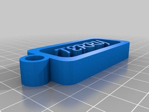 terry name tag keychains customized 3d print model - Mito3D