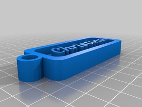 christina isim etiketi Anahtarlık özelleştirilmiş 3d print model - Mito3D