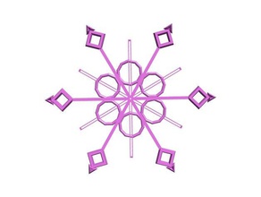 snowflake contest art blockscadsnowflake 3d print model - Mito3D