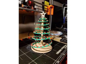 spirale di natale decorazioni per l'albero arredamento decorazione vacanza albero 3d print model - Mito3D