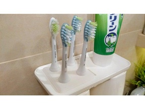 philips sonicare toothbrush-head square stand 3d printing 3d print model - Mito3D