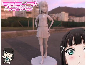 dia kurosawa love live sole ver 1 Stampa 3d prove anime personaggio di figura ragazza aqours idolo lovelive seifuku 3d print model - Mito3D