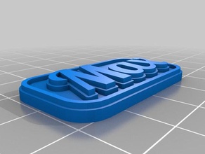 max de porte-clés personnalisé 3d print model - Mito3D