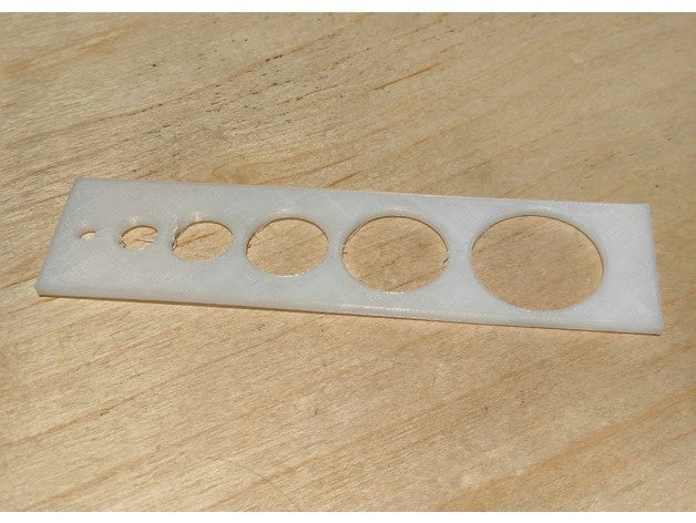 circular hole gauge 3d printing tests calibration circle 3D print model - Mito3D