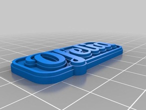 ofe Schlüsselanhänger kundengebundene 3d print model - Mito3D