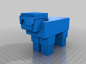 pink sheep 3d printing 3d print model - Mito3D