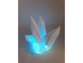 crystal lamp electronics bluefruit illuminated led neopixel 3d print model - Mito3D