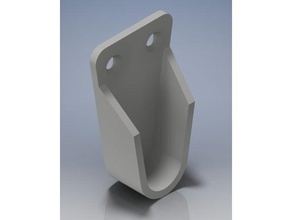 wardrobe closet bar rail holder support monut replacement parts 3d print model - Mito3D