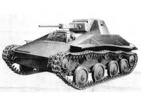 t-60 soviet light tank vehicles bolt action flames war k47 ww2 wwii 3d print model - Mito3D