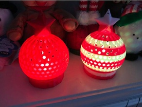 estrella de navidad globo adorno decoración mundo multicolor ornamento 3d print model - Mito3D