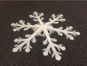 floco de neve cristal fogo a arte blockscadsnowflake flocos inverno chegando 3d print model - Mito3D