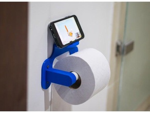 papel higiénico soporte de teléfono cuarto baño 3d print model - Mito3D