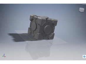 companion cube portal toy & game accessories 3d print model - Mito3D