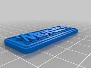 mon keychains customized 3d print model - Mito3D