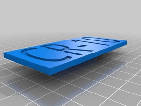 cr10 name plate 3d printing cool cr-10 creality fun prusa useful 3d print model - Mito3D