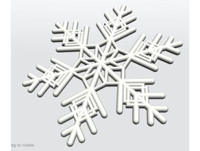 blockscadsnowflake A impressão 3d 3d print model - Mito3D