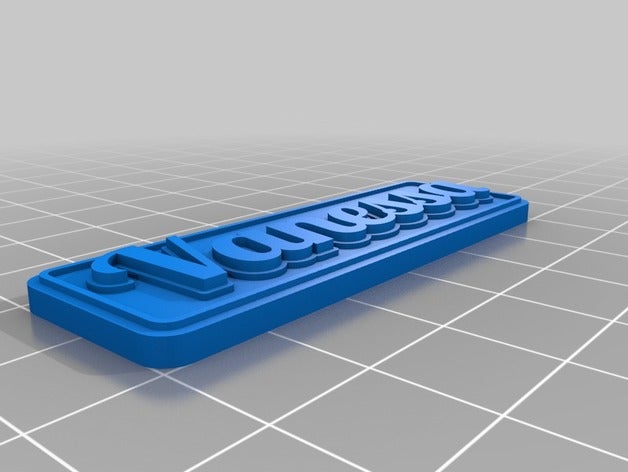 vane keychains customized 3D print model - Mito3D