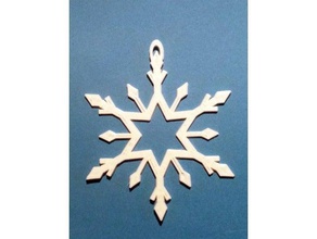 floco de neve decoração blockscadsnowflake 3d print model - Mito3D