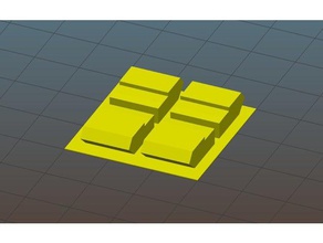 pulire i bordi sporgenze test quadrato Stampa 3d prove 3d print model - Mito3D
