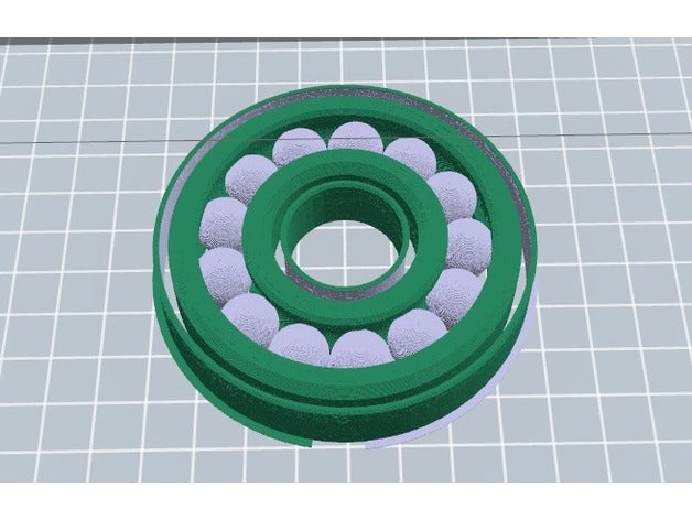 dual extrusion Kugellager unterstützt dual-extrusion multicolor 3D print model - Mito3D