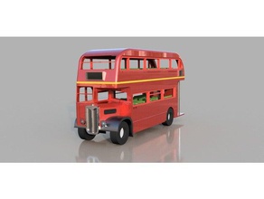 double decker bus de l'aec l'automobile double-decker 3d print model - Mito3D