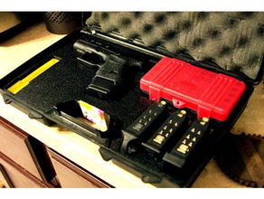 glock 27 tabanca lazer özel köpük silah çantası spor ve açık hava durumda özelleştirilebilir özelleştirmek özelleştirilmiş epilog 26 Dergisi silahlar lasercut lasercutter lasercutting kesim kesici kesme gravür çekim 3d print model - Mito3D