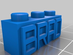 brad lego jouets de construction personnalisé 3d print model - Mito3D