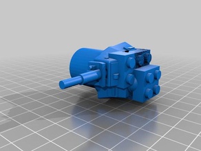 lego tank turret h35 3d printing 3d print model - Mito3D