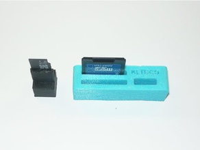sd y soporte para tarjeta microsd Impresora 3d accesorios 3d print model - Mito3D