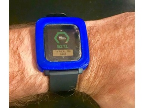 pebble time placa de la cara La impresión en 3d frontal tiempo el smartwatch caso reloj inteligente smart watch accesorios caja del 3d print model - Mito3D