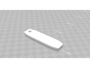 customizable keychain 3d printing 3d print model - Mito3D