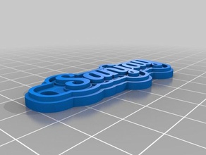 portachiavi sanjay i su misura 3d print model - Mito3D