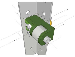 adjustable belt tensioner flyingbear p905 3d printer parts flyingbear-p905 3d print model - Mito3D