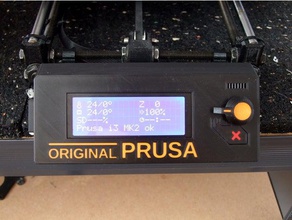 multi-cor da tampa do lcd botão mk2, mk3 Impressora 3d de peças dupla extrusão knob mk2 mk2s multi-material prusa i3 3d print model - Mito3D