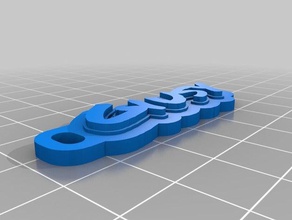 portachiavi giusy i su misura 3d print model - Mito3D
