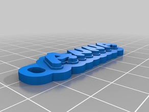 portachiavi anna keychains customized 3d print model - Mito3D