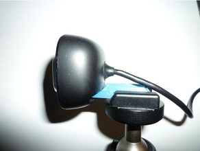 a lifecam hd 3000 frio sapato adaptador stativ webcam câmera blitzschuh câmara quente sapata livecam web da logitech stativhalter de montagem 3d print model - Mito3D