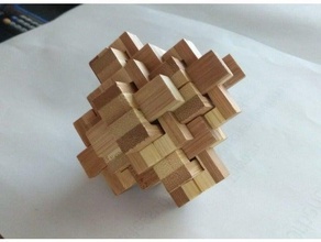 3d puzzle cube puzzles children christmas gift parts present toy wood 3d print model - Mito3D