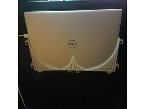 supporto per laptop computer dell inspiron portatile organizzazione lato montaggio 3d print model - Mito3D