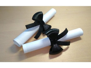 regalo de navidad en forma anillo los anillos cumpleaños servilleta presente vale envolver 3d print model - Mito3D