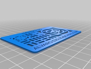 mon custom businescard1 les signes et logos personnalisé 3d print model - Mito3D