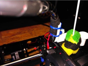 wire holder anet a6 extruder 3d printer parts motor stepper 3d print model - Mito3D