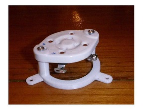 tube ux4 ceramic socket holder diy 3d print model - Mito3D