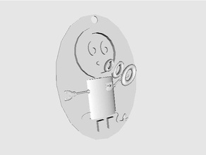 Müfettiş dyson 3d baskı sanat çizgi roman sevimli jewlery medalion 3d print model - Mito3D