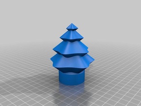 christmas tree 38mm led tee light decor customized 3d print model - Mito3D