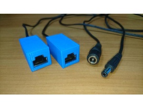 8p8c rj45 injector box electronics 3d print model - Mito3D