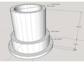 cr-10 mini filament tutucu extender 3d yazıcı aksesuarları 3d print model - Mito3D