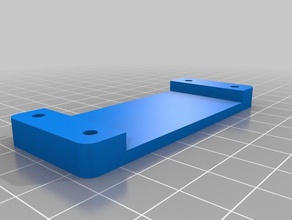 prusa brace - thin backing plate 3d printer parts 3d print model - Mito3D
