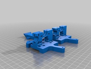 hevo modificado extrusora de montagem do duto A impressão 3d 3d print model - Mito3D