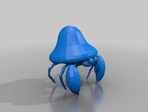 parasect kalın bacaklı pokemon 3d print model - Mito3D